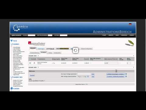 Einstellen einzelner Produkte