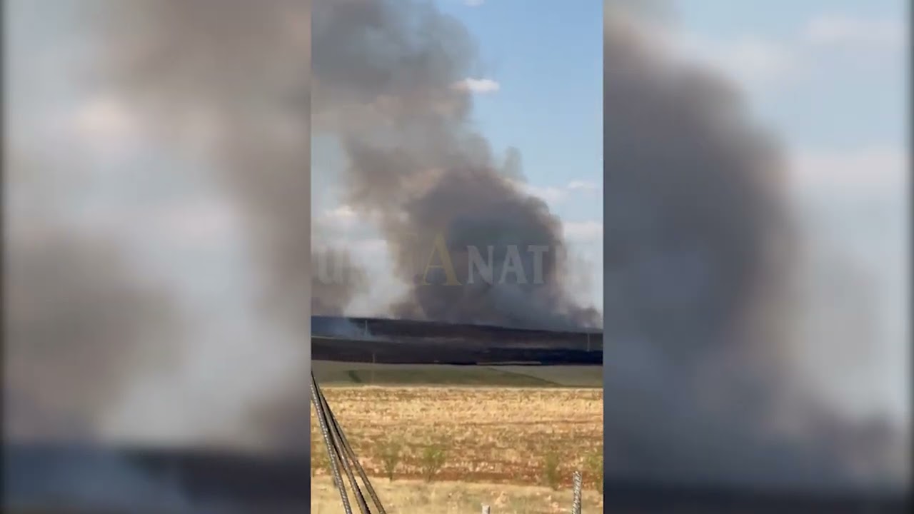 Şanlıurfa Haliliye'de Arazi Yangını