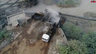 Wywrotki w kopalni w Indiach - ciężka praca z hydrauliką HYVA