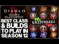 Diablo 4 New Best Class In Season 12 Best Build Power Ranking HUGE S12 Changes More Guide