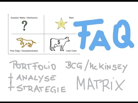 Wie kommen die Punkte in die Portfolio Analyse Matrix (BCG, McKinsey) | Marketing Management