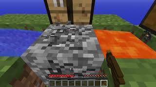 【Minecraft】スニーク縛りでSkyblock4倍速作業動画