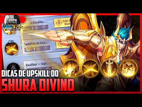 SHURA DIVINO DICAS DE COSMO E UP + COMPS - SAINT SEIYA AWAKENING