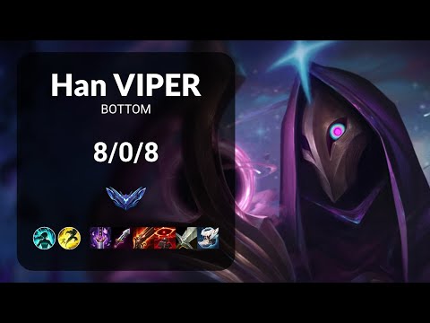 Han Viper Jhin vs Ashe BOTTOM - KR DIAMOND Patch 14.22