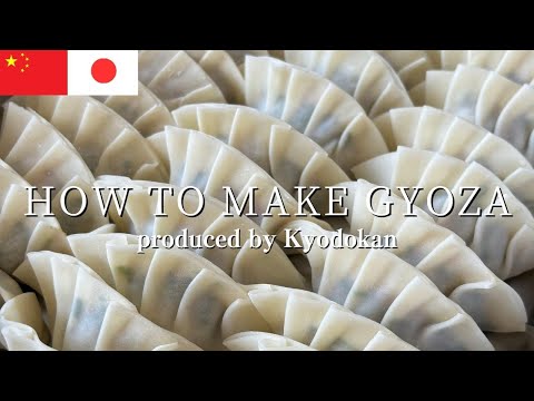 How to make Japanese Gyoza. Juicy pork dumplings.