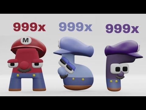 Russian alphabet lore but it's Mario Bros 3D (Speed 999x)
