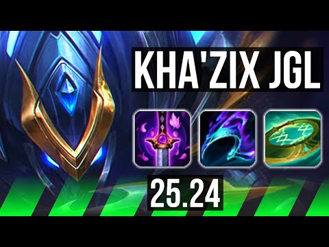 KHA'ZIX vs AATROX (JGL) | 29/1/7 | KR Master | 25.24