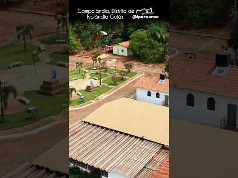 CAMPOLÂNDIA DISTRITO DE IVOLÂNDIA GOIÁS, PROJETO VISÃO AÉREA - PRAÇA CENTRAL.