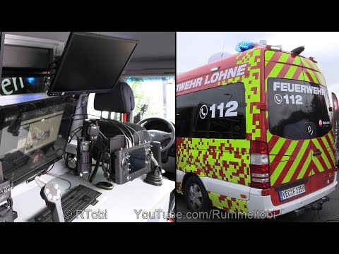 German fire dept. robot & drone unit - exterior & interior - Florian Expo 2020 [GER | 10.2020]