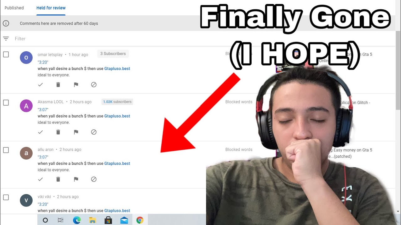 Getting Rid of Comment Bots (The Trash of YouTube)