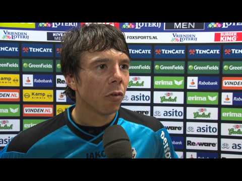 Reactie Jeffrey Leiwakabessy na afloop van Heracles Almelo - N.E.C.