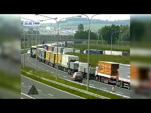 20 kilometrów korka przed granicą – Retro TVP3 Wrocław