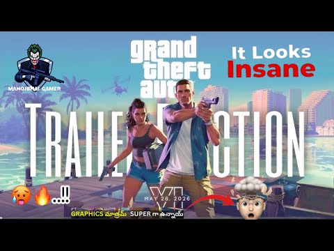 Dollu Manoj KUMAR my gta6 game tralier 2 reaction video