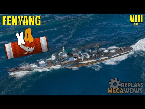 Fenyang 4 Kills & 140k Damage | World of Warships Gameplay