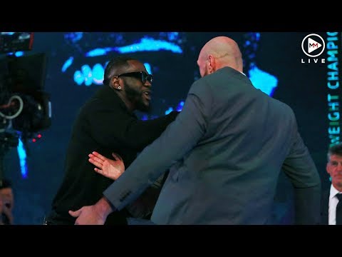 Fury, Wilder scuffle during pre fight media conference