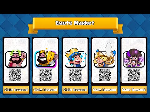 All FREE Emotes in Clash Royale 🎁 QR Codes , Redeem Codes and More!