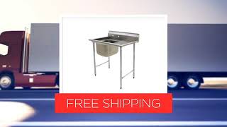 Eagle Group 414-16-1-24R Commercial Sink, (1) One Compartment, Stainless Steel Construction with Galvanized Steel Legs and With Right-hand Drainboard - 44.88" W