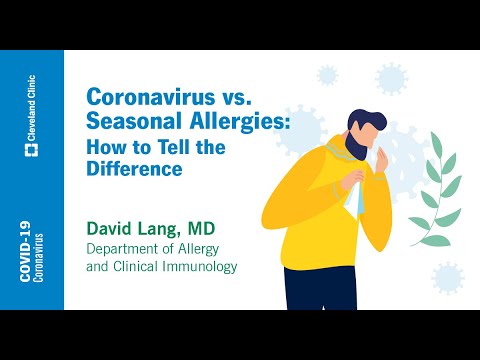 コロナウイルスと季節性アレルギー: 違いを見分ける方法 |デビッド・ラング医学博士