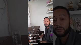 John Legend gives live performance of &quot;Stay with you&quot;.