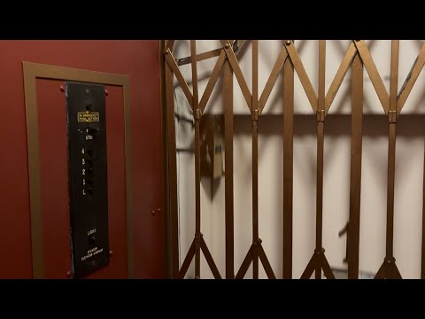 EERIE 1928 Gated Spencer Traction Elevator | Staller Court | Palo Alto, CA