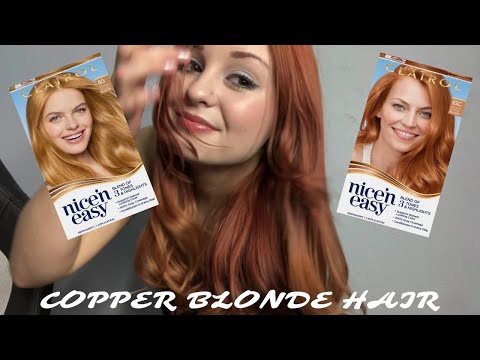 Dyeing My Hair Copper Blonde! | Clairol Nice 'n Easy