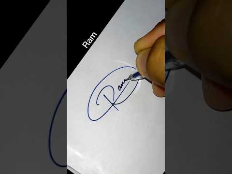 Ram Name ki simple sign ✍️ ll R word signature style ll #ram #shorts #viral