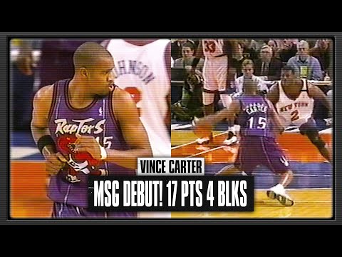 Vince Carter's MSG DEBUT! 17 PTS 4 BLKS | 1999.02.16
