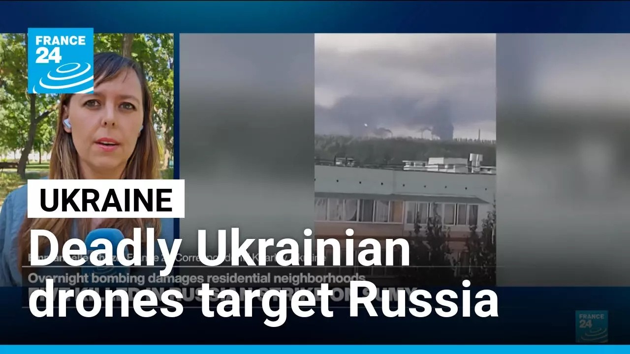 Ukraine drone strike on Russian oil-refining city kills 12 people • FRANCE 24 English