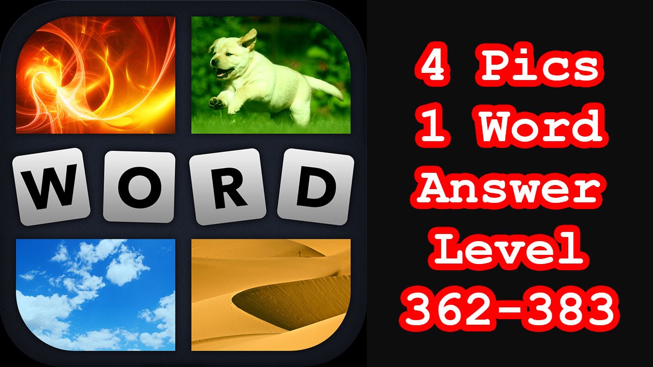 4 Pics 1 Word - Level 362-383 - Find 5 puzzles depicting food! - Answers Walkthrough