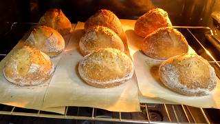 Watch No-Knead Sourdough Dinner Rolls | Beginner Friendly on YouTube