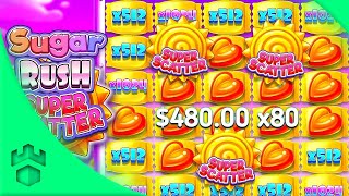 NEW SUGAR RUSH SUPER SCATTER GOOD !!! (GAMDOM)