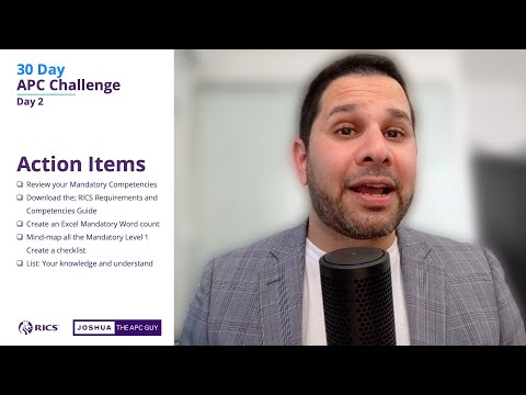 RICS 30 Day APC Challenge - Day 2 Mandatory Competencies