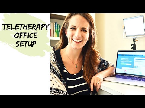 Online Therapy Home Office Setup