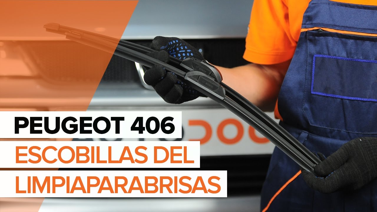 Cómo cambiar: escobillas limpiaparabrisas de la parte delantera - Peugeot 406 berlina | Guía de sustitución