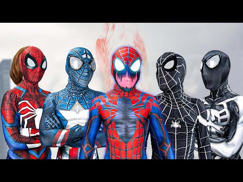 SPIDER-MAN vs VILLAIN World Story || New RED-SUPERHERO is Bad Hero??? ( Amazing Stunts Action )