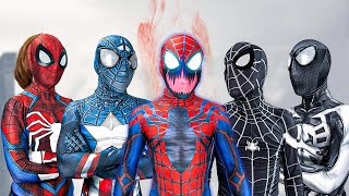 SPIDER-MAN vs VILLAIN World Story || New RED-SUPERHERO is Bad Hero??? ( Amazing Stunts Action )