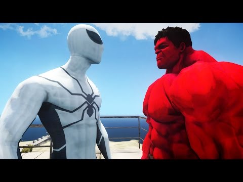 Spiderman VS Red Hulk - Future Foundation Spider-man