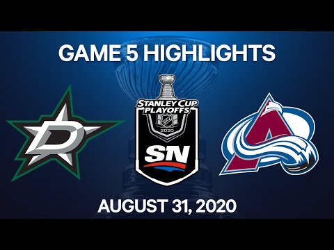 NHL Highlights | 2nd Round, Game 5: Stars vs. Avalanche - Aug 31, 2020