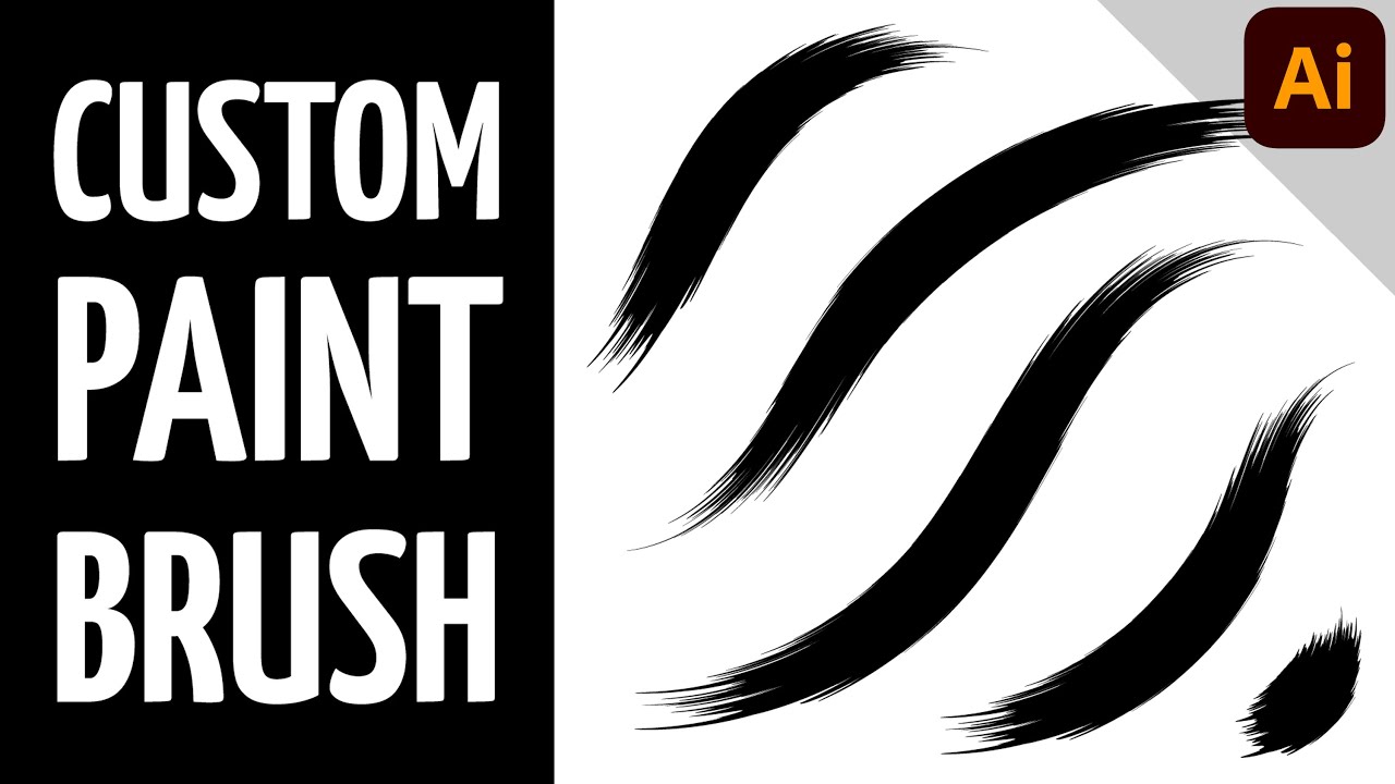 Custom Paint Stroke Art Brush | ILLUSTRATOR TUTORIAL