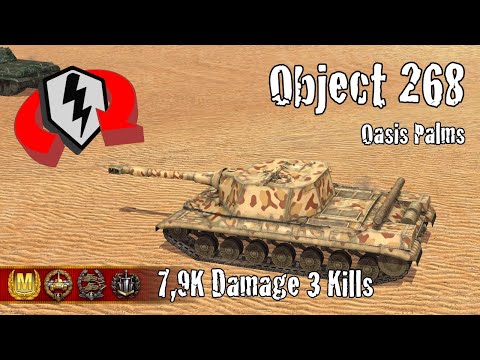 Object 268  |  7,9K Damage 3 Kills  |  WoT Blitz Replays