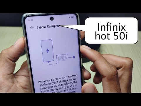 how to enable bypass charging on Infinix hot 50i