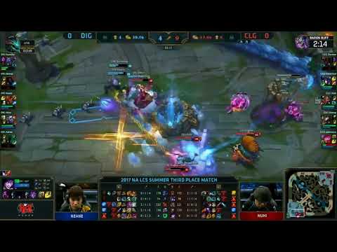 DIG (Altec Tristana) VS CLG (Stixxay Kogmaw) Game 1 Highlights - 2017 NA LCS Summer 3rd Place