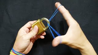 BEST Magic Trick. The Lock and Rubber Band Trick. Amazing trick for begginers.