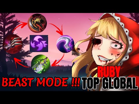 BEAST MODE RUBY ! ~ Ruby ANTI LIFE STEAL BUILD ~ FULL PENETRATION ~ TOP GLOBAL RUBY ~ MOBILE LEGENDS
