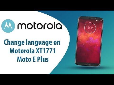 How to change language on Motorola Moto E Plus XT1771?
