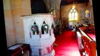 preview picture of video 'Tarleton Church, Lancashire, 'Looking for Zara's Paternal Ancestors', by Sheila, April 2014'