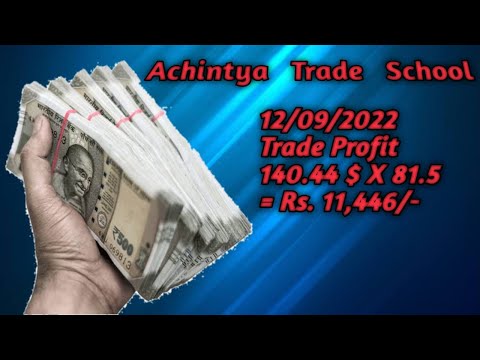 1st Trading Day. 12/09/2022 Profit 140.44 $ X 81.5 = 11,446rs. Contact link in discription.