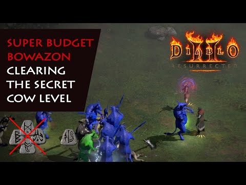 PTR 2.4 - SUPER Budget Bowazon Demo clearing The Secret Cow Level Players 1 - Diablo 2 Resurrected