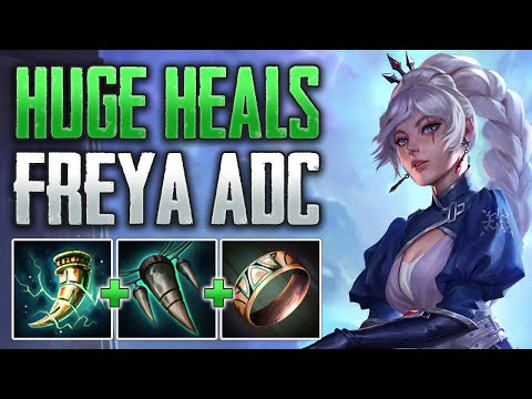 CRAZY LIFESTEAL! Freya ADC Gameplay (SMITE Conquest)