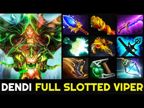 DENDI Viper Full Slotted Carry with Scepter & MKB 7.27 Dota 2